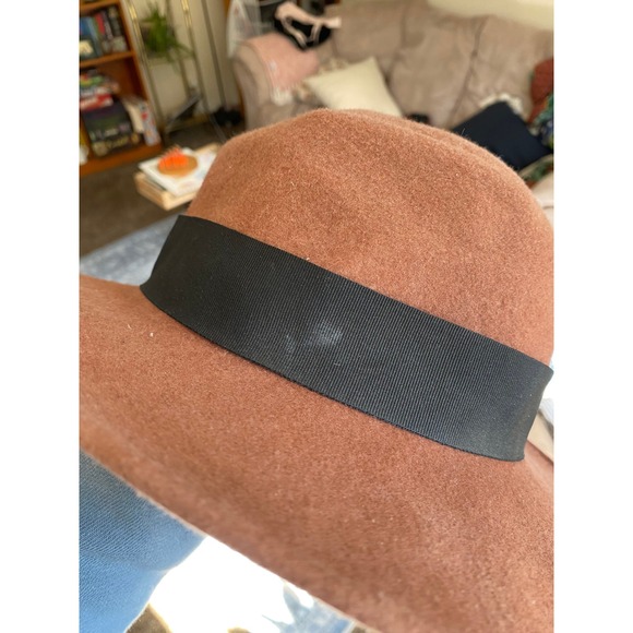 Vintage Wool Felt Wide Brim Brown Hat Boho Festival Country Heritage Gorpcore - Picture 3 of 5